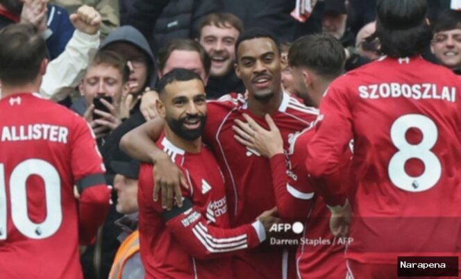 
					Liverpool di Puncak Klasemen Liga Inggris: Terima Kasih Man City!