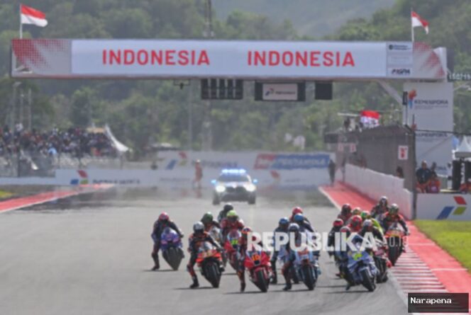 
					Marc Marquez Minta Maaf ke Alex Rins di Sirkuit Mandalika, Ini Sebabnya